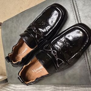 Homers Artisan Sleek Black Patent Leather Women's Loafers